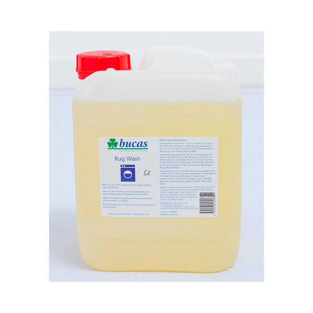 Bucas Rug Wash 5 l – pesuaine hevosen loimien pesuun ja hoitoon
