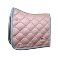 Helmiäishohtoinen Equestrian Stockholm satulahuopa kauniissa Dusty Pink -sävyssä