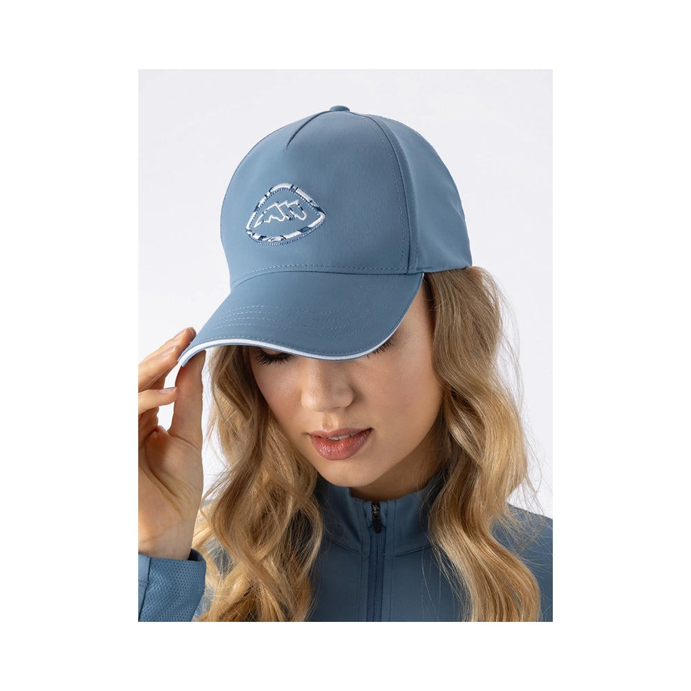 Equiline baseball cap provincial blue edestä microstud-logolla
