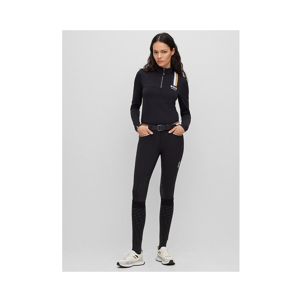 BOSS Lia Signature Training Shirt – Naisten Slim-Fit Power-Stretch Treenipaita