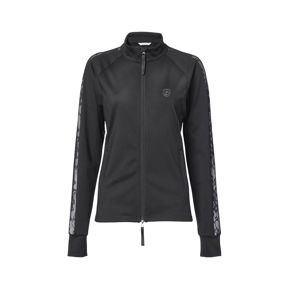 Mountain Horse Opal Tech Fleece takki edestä kuvattuna kaksisuuntaisella vetoketjulla